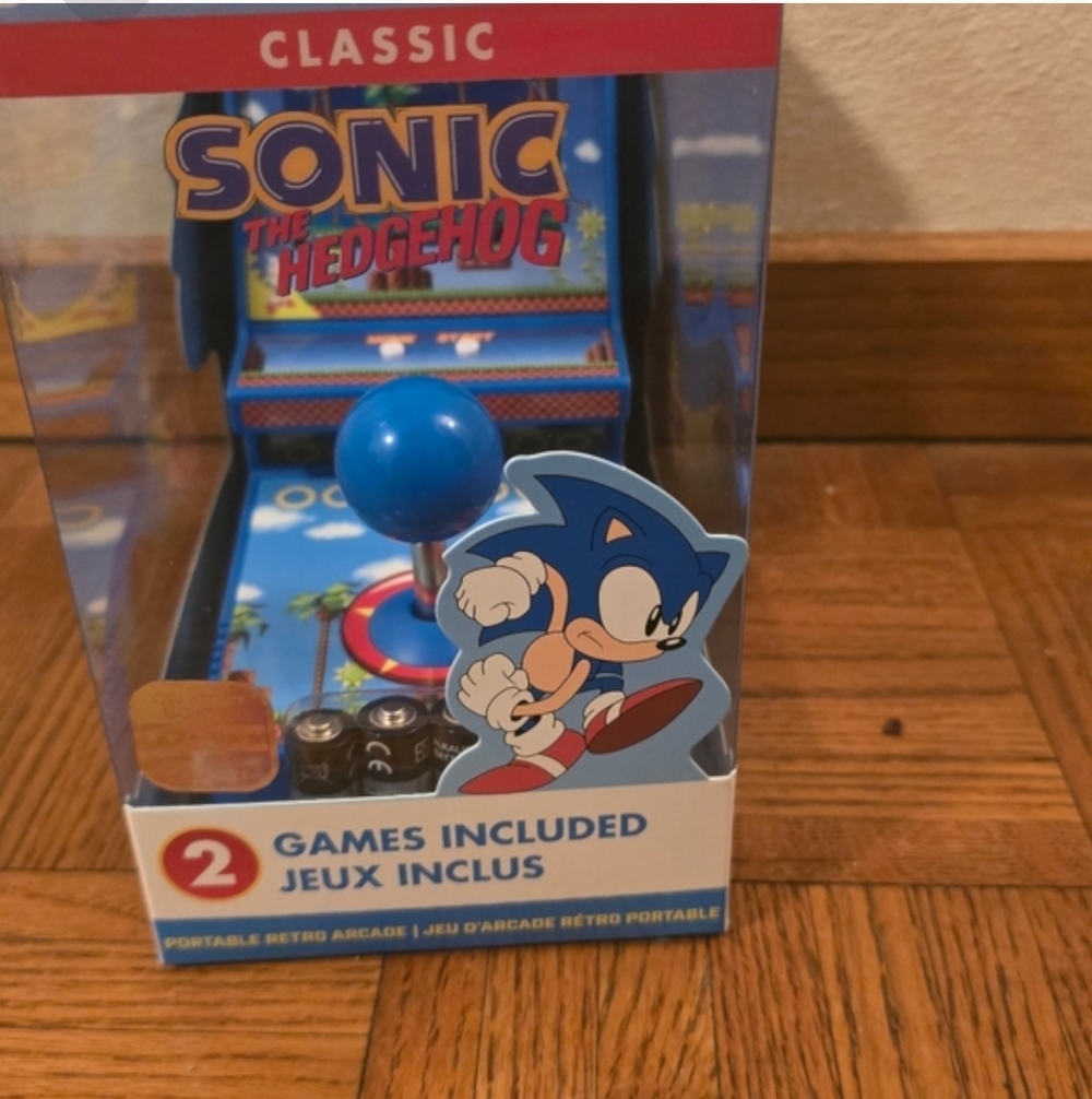 My Arcade Sonic The Hedgehog Joystick Player 2in1 Sega Classic Arcade 6+ New - Picture 5 of 6